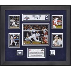 Derek Jeter New York Yankees 5 Framed 2009 Photographs with Game Used 