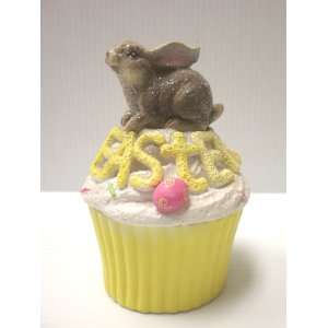   Resin Easter Cup Cake Container Bunny / Easter