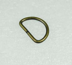 100pcs 17.5mm NonWelded Dee Rings Bronze Antique Brass Plated D Rings 