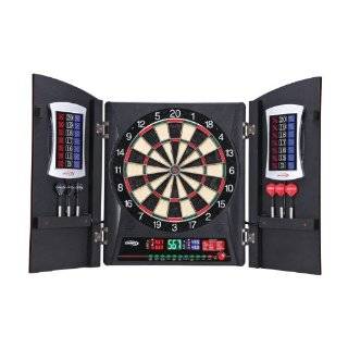 Regent Halex Cricketview 2 DX Electronic Dartboard (Black/Red, 13.5 