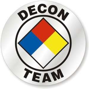 Decon Team Silver Reflective (3M Scotchlite)   1 Color Spot Sticker, 2 
