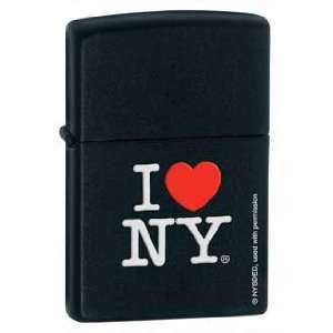  I Love New York Black Matte Zippo Lighter Kitchen 