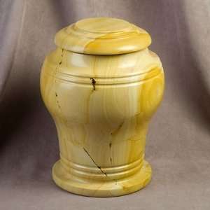  Saros Teakwood Marble Urn for Ashes
