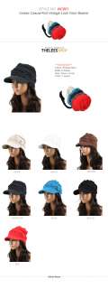 WC801) TheLees Unisex Casual Vintage Look Visor Beanie Hat Cap Ski 