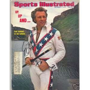 Evel Knievel Daredevil Signed Si Sports Illustrated  
