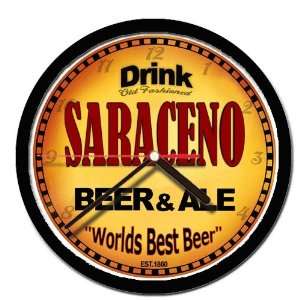  SARACENO beer and ale cerveza wall clock 