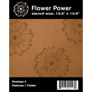  Flower Power Retro Home Decor Stencil Arts, Crafts 