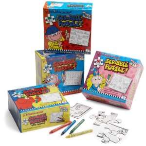   mats #6016 4 Piece Scribble Puzzles, set of four Toys & Games