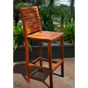  Dartmoor Teak Pub Chair (Natural Wood) (48H x 18W x 21D 