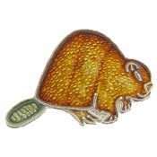 BEAVER ANIMAL WILDLIFE DAM LAPEL PIN  