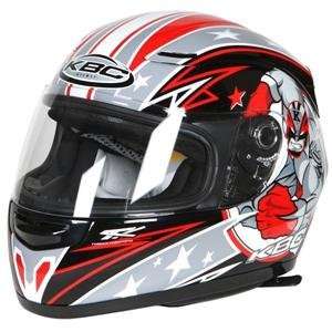 KBC VR 1X Hero Helmet   Medium/Black/Red/Silver