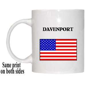  US Flag   Davenport, Iowa (IA) Mug 