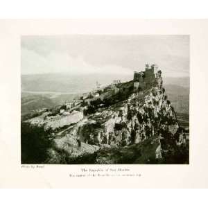 1928 Print San Marino Republic Italy Cityscape Historic Image Brogi 