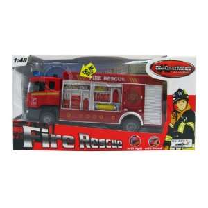  Diecast 7 Fire Truck 148 Scale Pull back Friction Toy w 