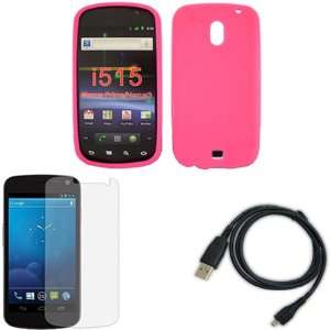  iFase Brand Samsung Nexus Prime i515 Combo Solid Hot Pink 