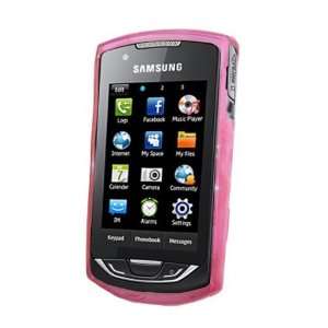   Pink Gel Skin/ Case for Samsung S5620 Monte Cell Phones & Accessories