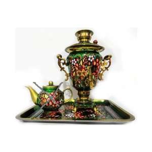  Hand painted Electric Samovar Rowanberry with Metal 