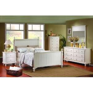  Homelegance Queen Bed, White Finish