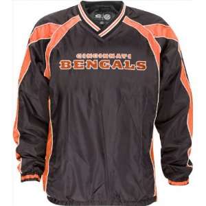  Cincinnati Bengals Lightweight V Neck Pullover Jacket 