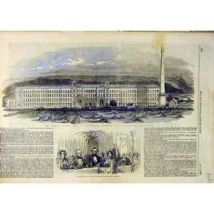  1853 Salt Model Mill Saltaire Shipley Building Print