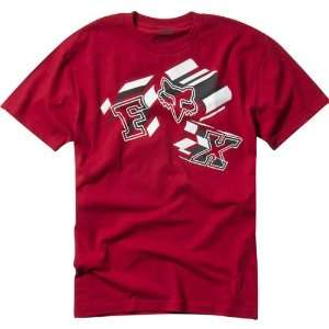 Fox Racing Deactivate Youth Boys Short Sleeve Race Wear Shirt   Red 