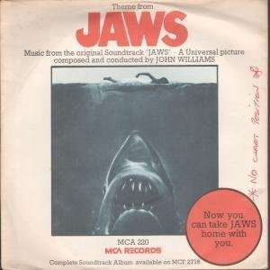   THEME FROM JAWS 7 INCH (7 VINYL 45) UK MCA 1975 JOHN WILLIAMS Music