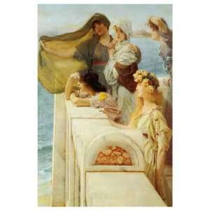  At Aphrodites Cradle by Sir Lawrence Alma Tadema. Size 36 