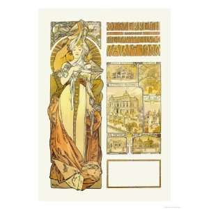   Styles Giclee Poster Print by Alphonse Mucha, 24x32