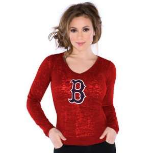  Touch by Alyssa Milano Boston Red Sox Ladies Burnout 