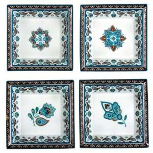  Vera Bradley Java Blue Square Decorative Plates 7 Square 