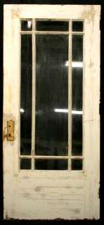 36x 83 Antique Mission Oak Entry Door w/9 Glass Lites  