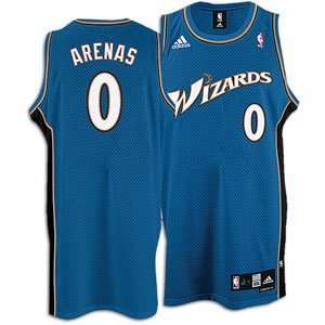  Gilbert Arenas Wizards Blue NBA Replica Jersey   Mens 