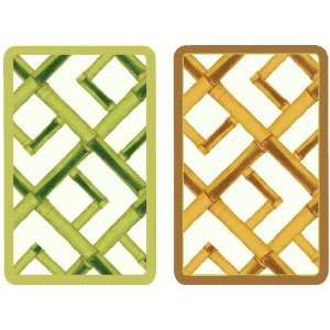  Caspari Set of Two Playing Cards   Bamboo Toys & Games