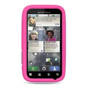   PINK Soft Silicone Skin Cover Case for Motorola Defy 