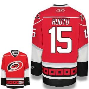 RUUTU #15 Carolina Hurricanes RBK Premier NHL Hockey 