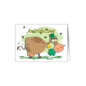  Irish Cow St Patricks Day ~ Recipe Card Health 