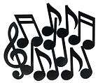 music notes silhouettes theme cutout party decorations returns 