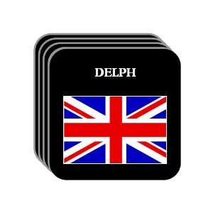  UK, England   DELPH Set of 4 Mini Mousepad Coasters 