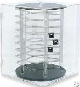 EARRING ROTATING DISPLAY CASE REVOLVING 180 CARDS  