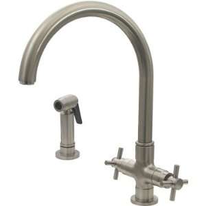   85 Modern Goose Neck Kitchen Faucet with Side Spray