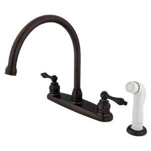 Elements of Design EB72 Victorian Goose Neck Kitchen Faucet with Metal 