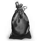 in. Satin Favor Bag (10pc) BLACK For Wedding Shower or Craft