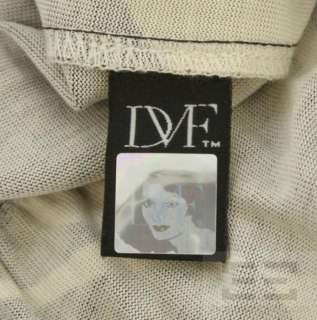 DVF Diane von Furstenberg Black & White Silk Hour Glass Nove Wrap 