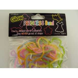  Glow Princess Rubba Rubber Bandz Band Wristband (12) Toys 