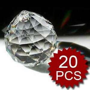  Hanging Crystals, Crystal Prism 20MM, Price For 20 Pcs 