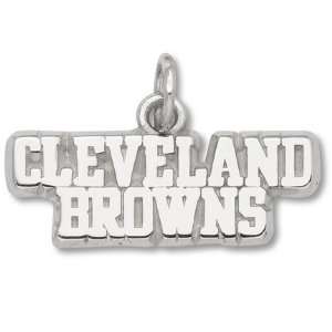  Cleveland Browns 1/4 Word Mark Charm   Sterling Silver 