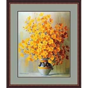 Yellow Bouquet by Rouviere   Framed Artwork 