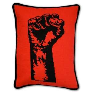  Power Fist Needlepoint Pillow