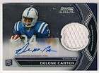 2011 Delone Carter Bowman Sterling Rookie Jersey Card # BSR DC  