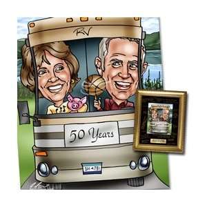  50th Anniversary Caricature   Hand Drawn From Photos
